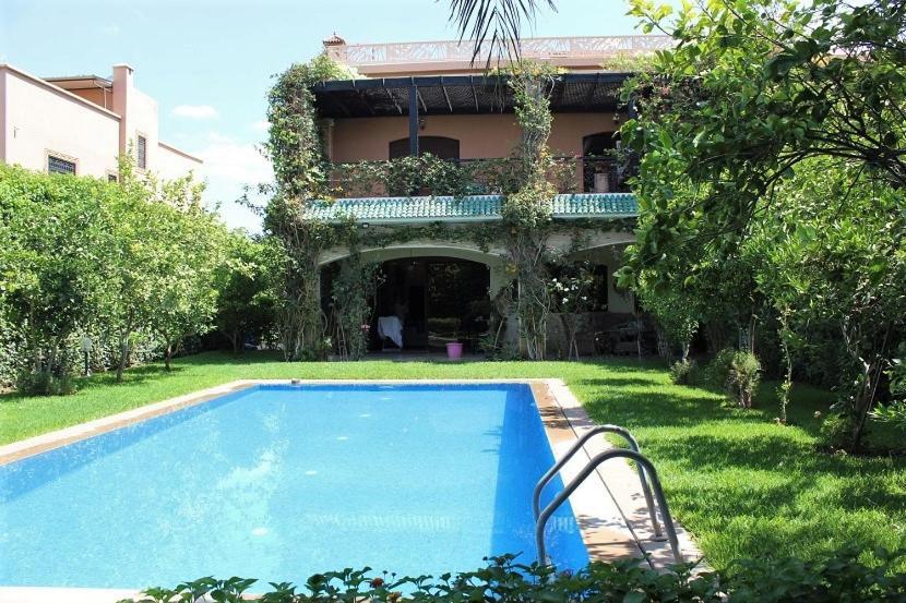 Magnifique Villa Avec Piscine Chauffee Que Pour Famille Marrakesh Exteriör bild
